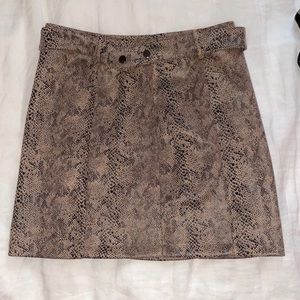 Snake skin skirt